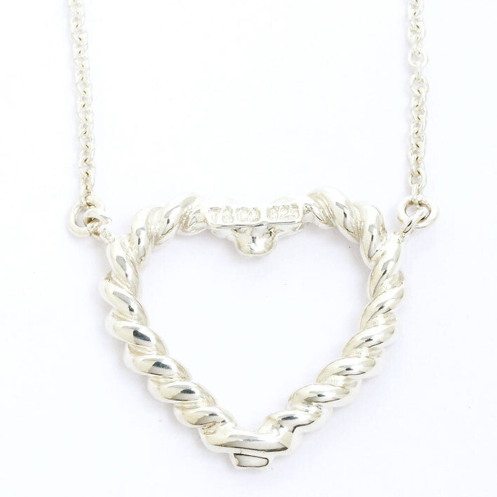 Tiffany Twisted Heart Silver Pendant